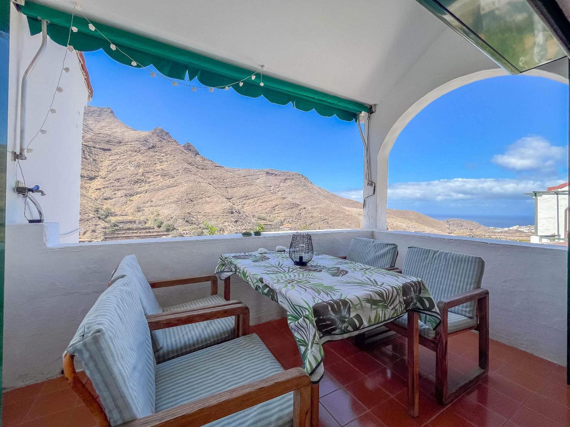 Casa Carmen Agaete Con Terraza Y Vistas Al Mar Apartamento Exterior foto
